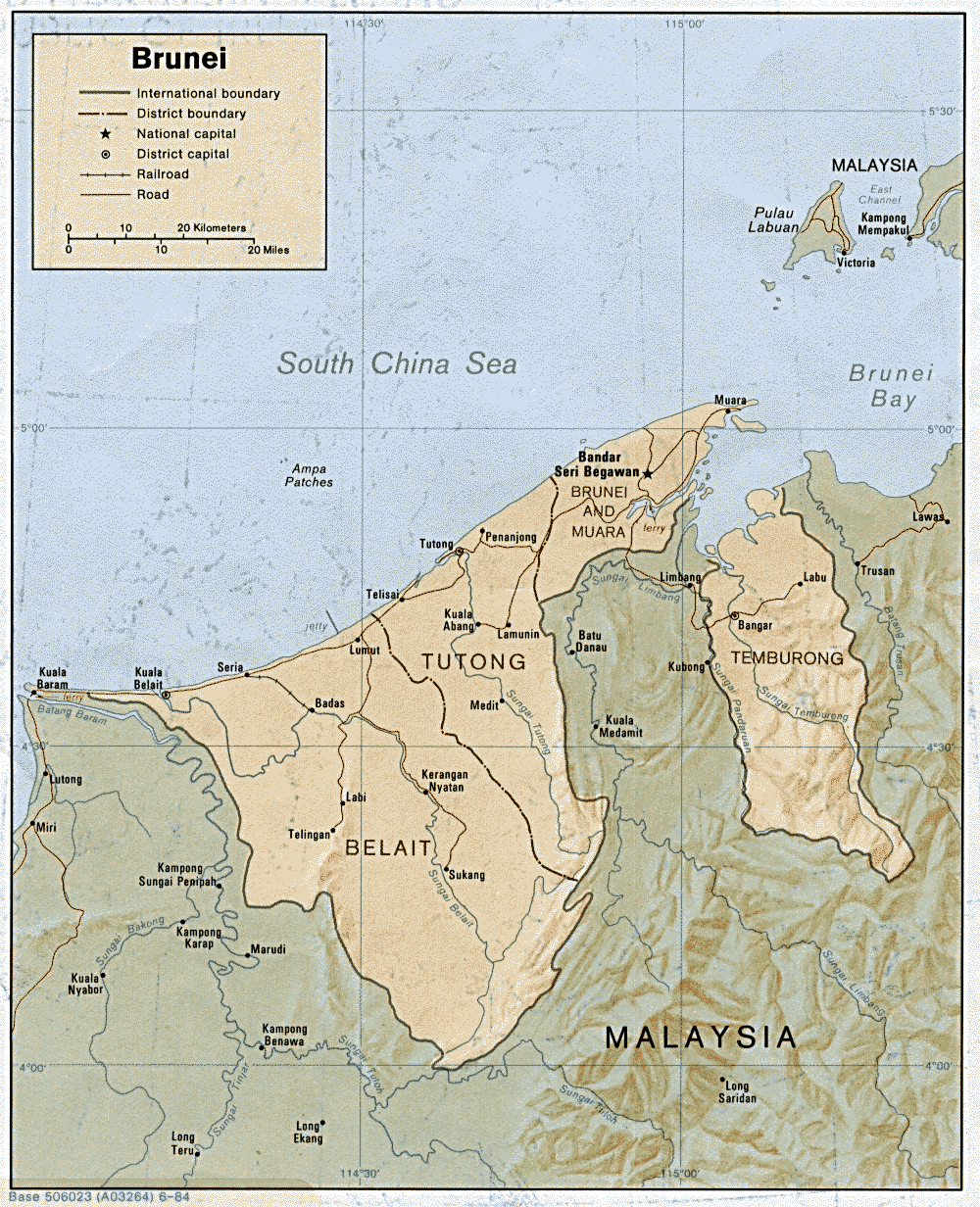 Brunei Map Regional
